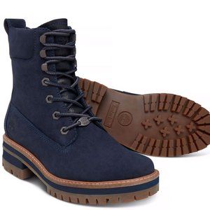 TIMBERLAND COURMAYEUR VALLY 6" INCH BOOT NAVY NUBUCK WOMAN'S